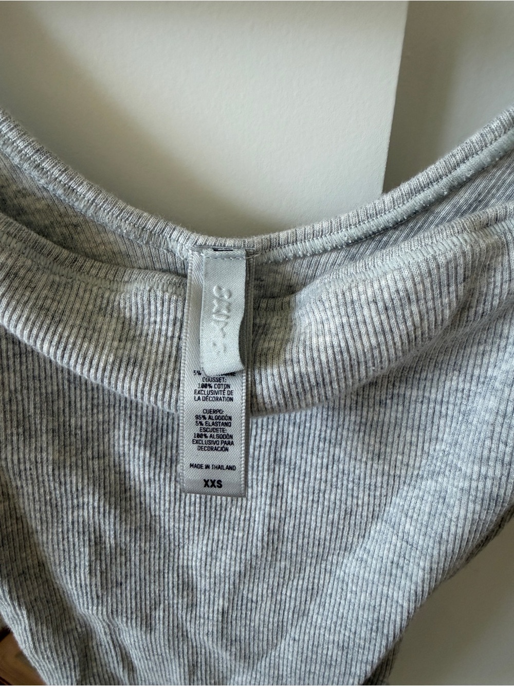 Stretch Cotton Rib Bodysuit - Picture 4 of 6